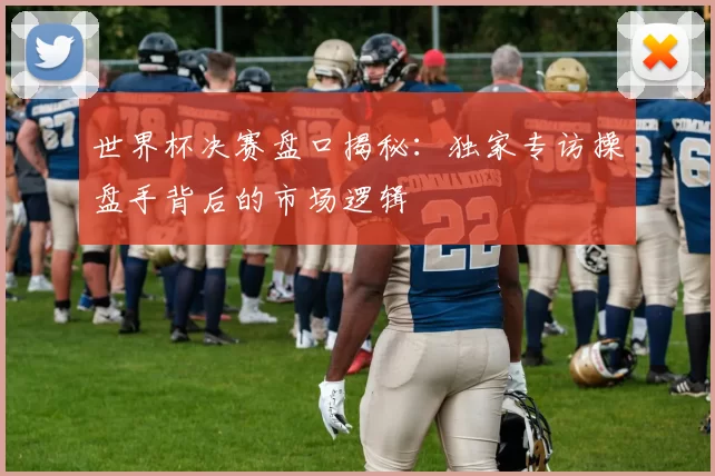 世界杯决赛盘口揭秘:独家专访操盘手背后的市场逻辑