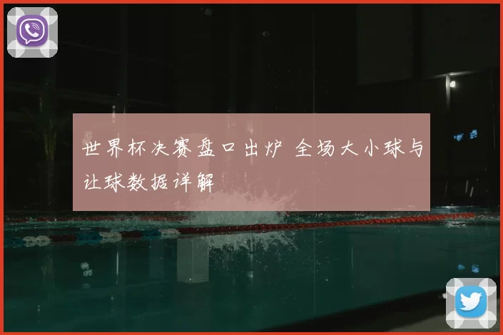 世界杯决赛盘口出炉 全场大小球与让球数据详解