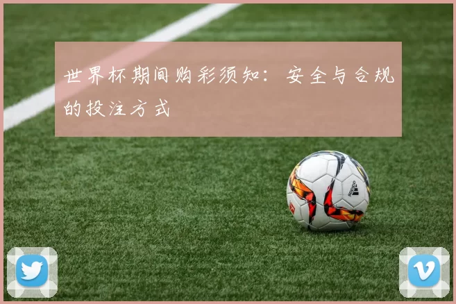 世界杯期间购彩须知：安全与合规的投注方式